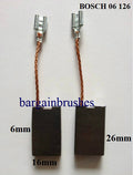BOSCH 06 126 CARBON BRUSHES HAMMER DEMOLITION ROTARY DRILL GBH GSH 6X16X26 -D22