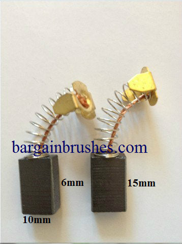 Carbon Brushes to fit Titan TTB591ROU router pair new TTB591 ROU 1250W  6X10X15 E28