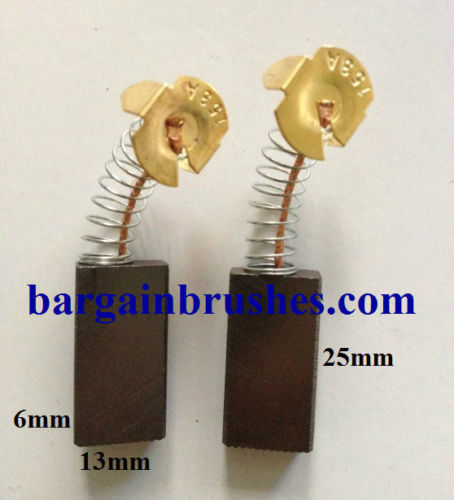 DELTA MITRE SAW CARBON BRUSHES 36-210c 1348266 6X13X25 -E82