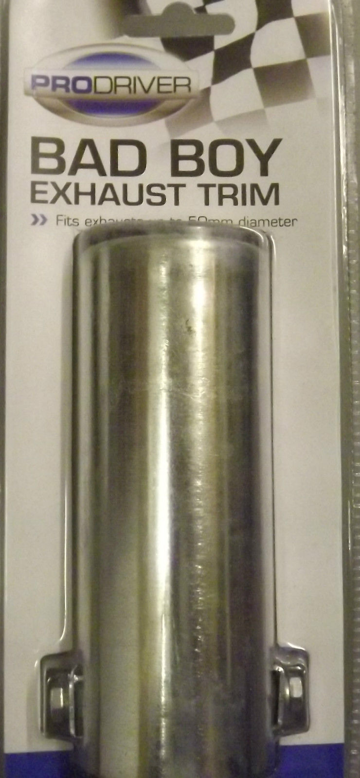 Motorbike, Scooters Exhaust Pipe Chrome Trim Tip extension Fit 50mm x 144mm long