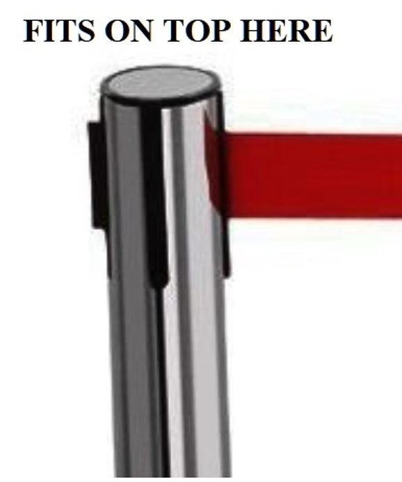 Double Sided Landscape A4 Retractable Barrier Frame Stanchion Strip Sign Holder