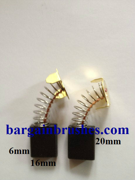 FLEX CARBON BRUSHES K21 DRILL GRINDER SHEARS 6X16X20 -E69