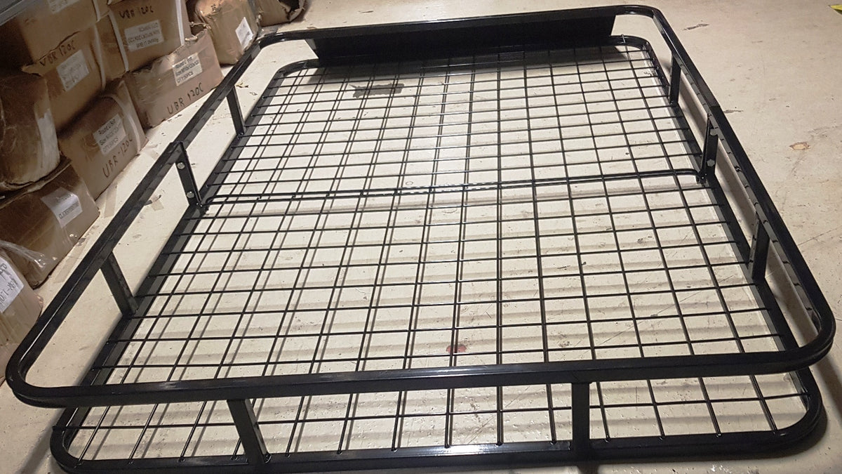 Roof Basket Steel Carrier Rack Universal Fits Pajero Shogun Jimny  Landrover Suzuki Vauxhall Freelander Peugeot Kia Ford Mazda Daihatsu Mercedes Fiat VW Honda Isuzu Renault Saab Toyota 1.2M X 1M