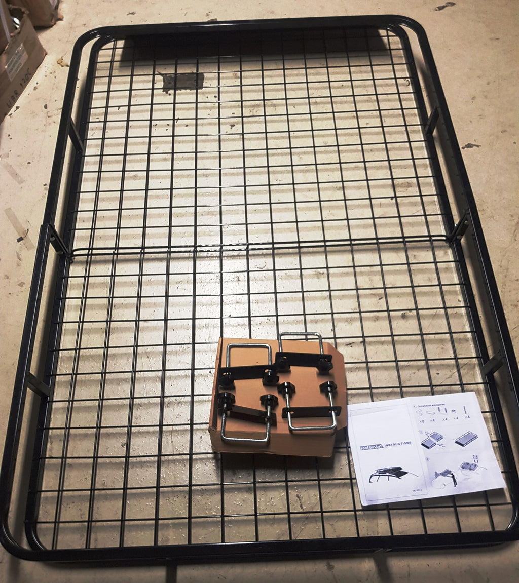Roof Basket Steel Carrier Rack Universal Fits Pajero Shogun Jimny  Landrover Suzuki Vauxhall Freelander Peugeot Kia Ford Mazda Daihatsu Mercedes Fiat VW Honda Isuzu Renault Saab Toyota folding 1.6M X 1M