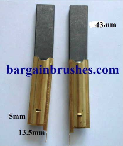 Washing machine carbon brushes with bracket 5X13.5X43 G3