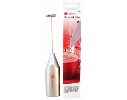 MILK FROTHER LIGHTWEIGHT STAINLESS STEEL SILVER CAPPUCCINO MILKSHAKE WHISK H18