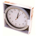 Quartz White Wall Clock Office Kitchen Home Bedroom Round Face Analogue New H19