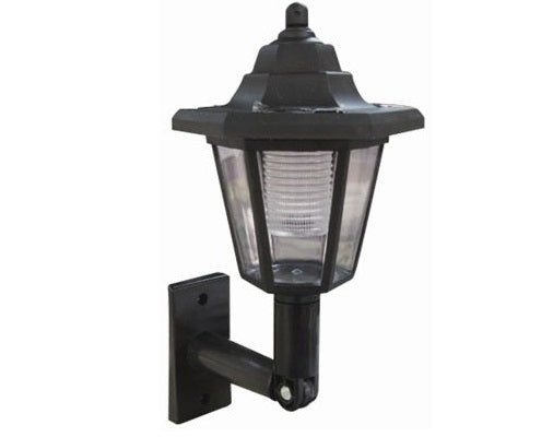 SOLAR WALL LANTERN LED LIGHT OUTDOOR GARDEN LAMP MOUNTED FENCE SUN LIGHTING H31