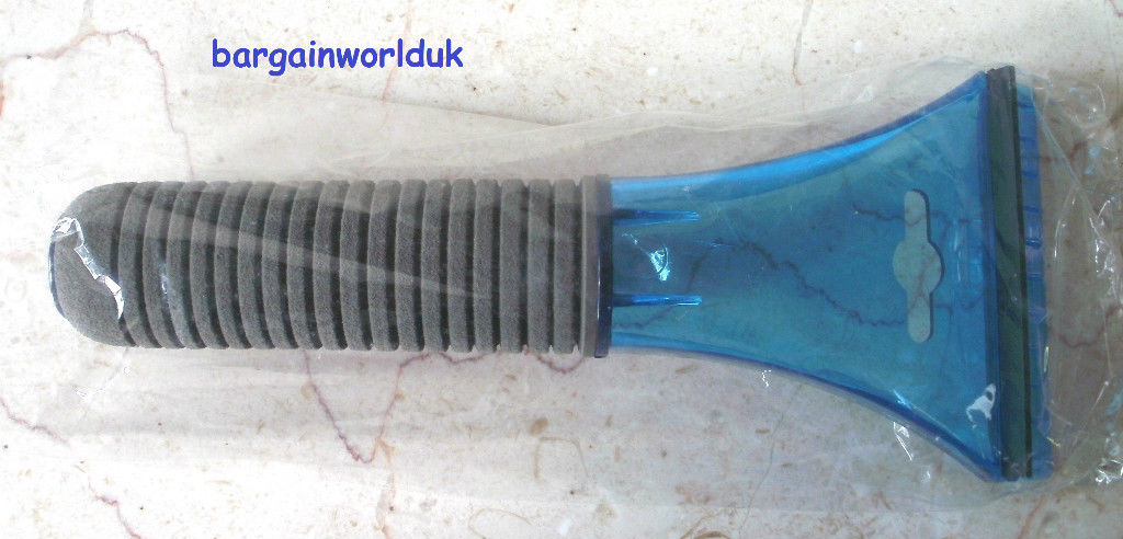 ICE SCRAPER SNOW WINDSCREEN CLEANER GLASS SOFT PADDED HANDLE RUBBER PLASTIC NEW