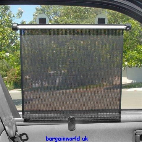 SELF ADHESIVE KIDS CAR VAN SUN SHADES ROLLER BLINDS NISSAN WINDOW PRIVACY New!
