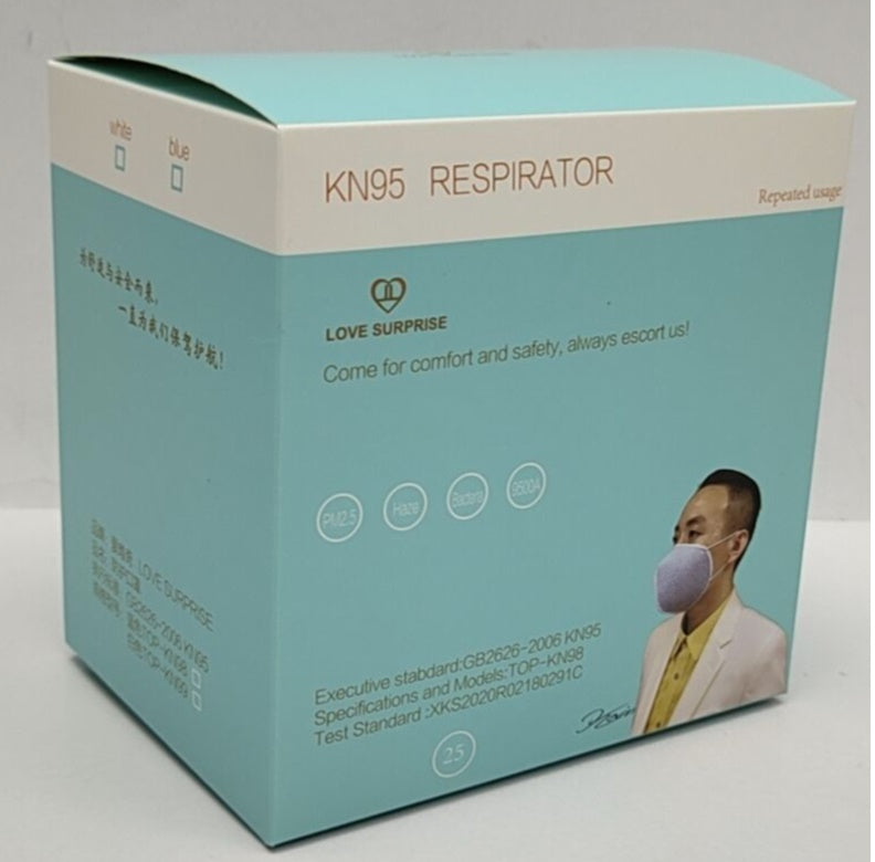 Face Mask KN95 Respirator Protection Filter for Health, Pollution Pollen Hayfever Smoke and Personal Safety -  Reusable High Quality   Qty x 1 pieces