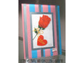 STRIPES GLASS PHOTO FRAME SQUARE 6 X 4 PHOTO PICTURE SHABBY CHIC CLIP STAND LS15