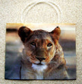 1 x Large Reusable Decorative Gift Bag Carrier Lioness Lion 33 x10x26cm LS5