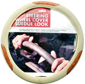 Universal Car Van Truck Steering Wheel Cover White Sports Comfortable Grip N1