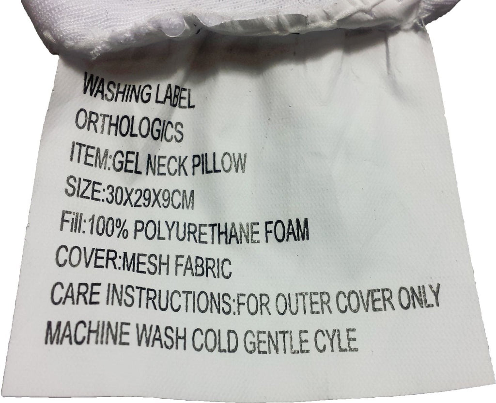ORTHOLOGICS NECK PILLOW ORTHOPEDIC CUSHION MEMORY FOAM SUPPORT TRAVEL HEAD REST OL1