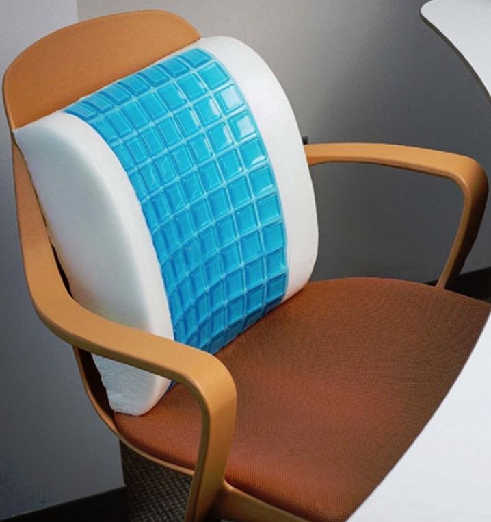 ORTHOLOGICS LUMBAR SUPPORT PILLOW BACK REST CUSHION MEMORY FOAM SUPPORT TRAVEL OL2