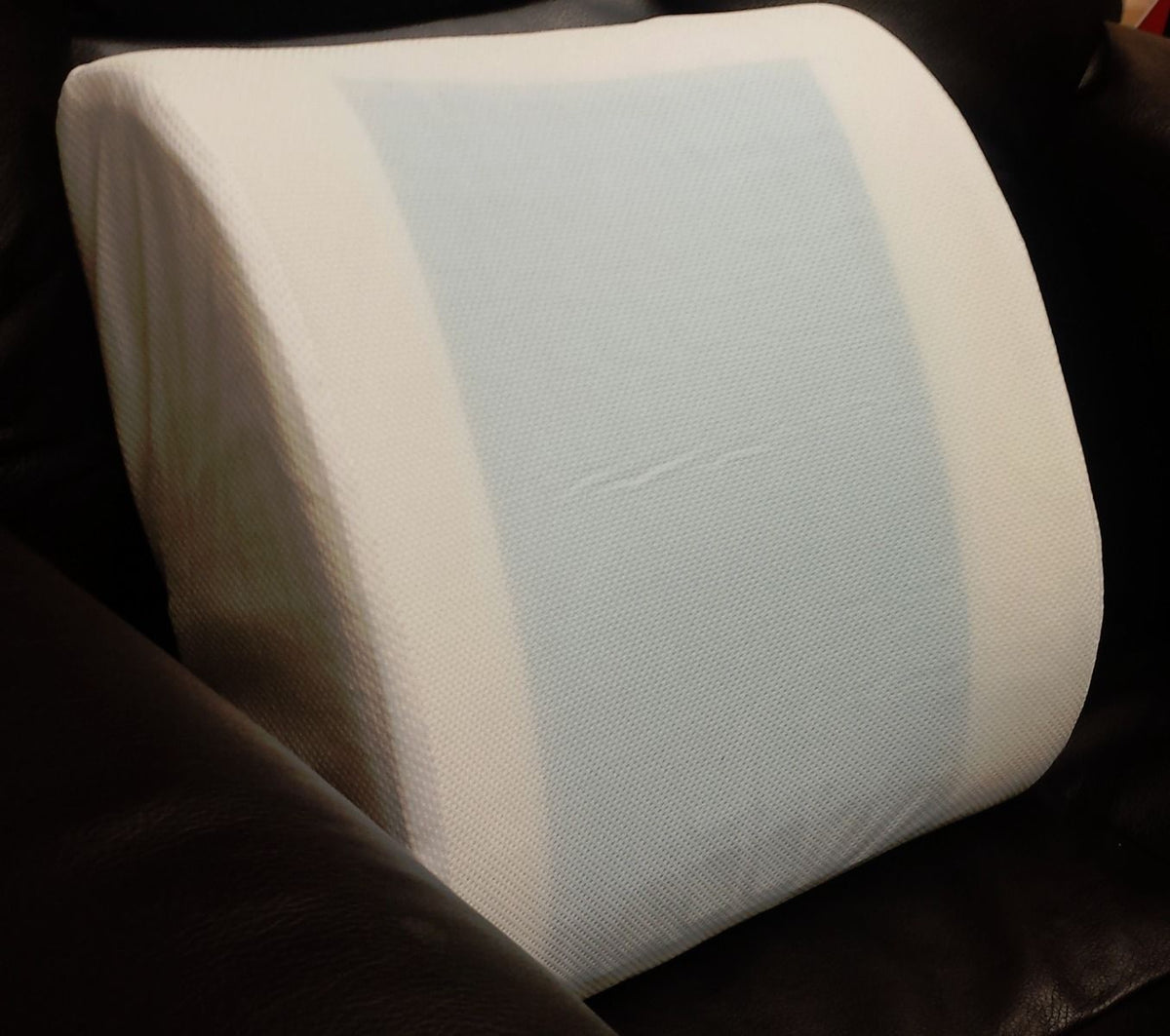ORTHOLOGICS LUMBAR SUPPORT PILLOW BACK REST CUSHION MEMORY FOAM SUPPORT TRAVEL OL2