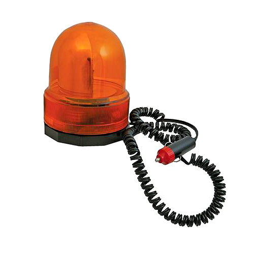 BRAND NEW REVOLVING AMBER LIGHT VEHICLE LAMP BULB 12 V MAGNETIC BASE P126