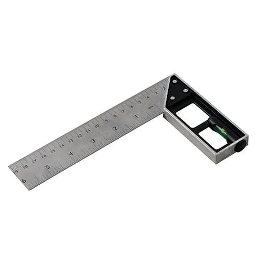 BRAND NEW TRI & MITRE SQUARE WITH SPIRIT LEVEL 150 MM MEASURING TOOLS DIY P218