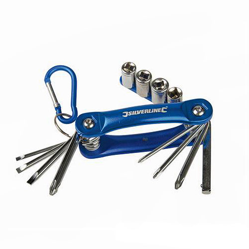 BRAND NEW SOCKET & SCREWDRIVER MULTI-TOOL POCKET SIZED 12 FUNCTION P23