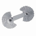 SCREW PITCH GAUGE COMBINATION 0.25 - 6 MM 4 - 62 BSW MEASURING 52 LEAVES P286