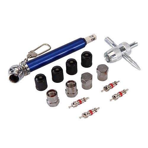 BRAND NEW TYRE VALVE REPAIR KIT 14PCE 10 - 50 PSI AUTOMOTIVE TOOLS GARAGE P293