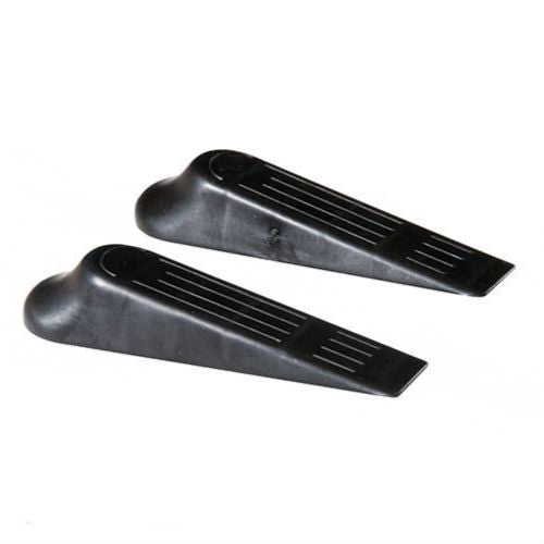BRAND NEW DOOR WEDGES 2PK 120 MM WEDGE STOP PLASTIC STOPPERS HOME OFFICE P37