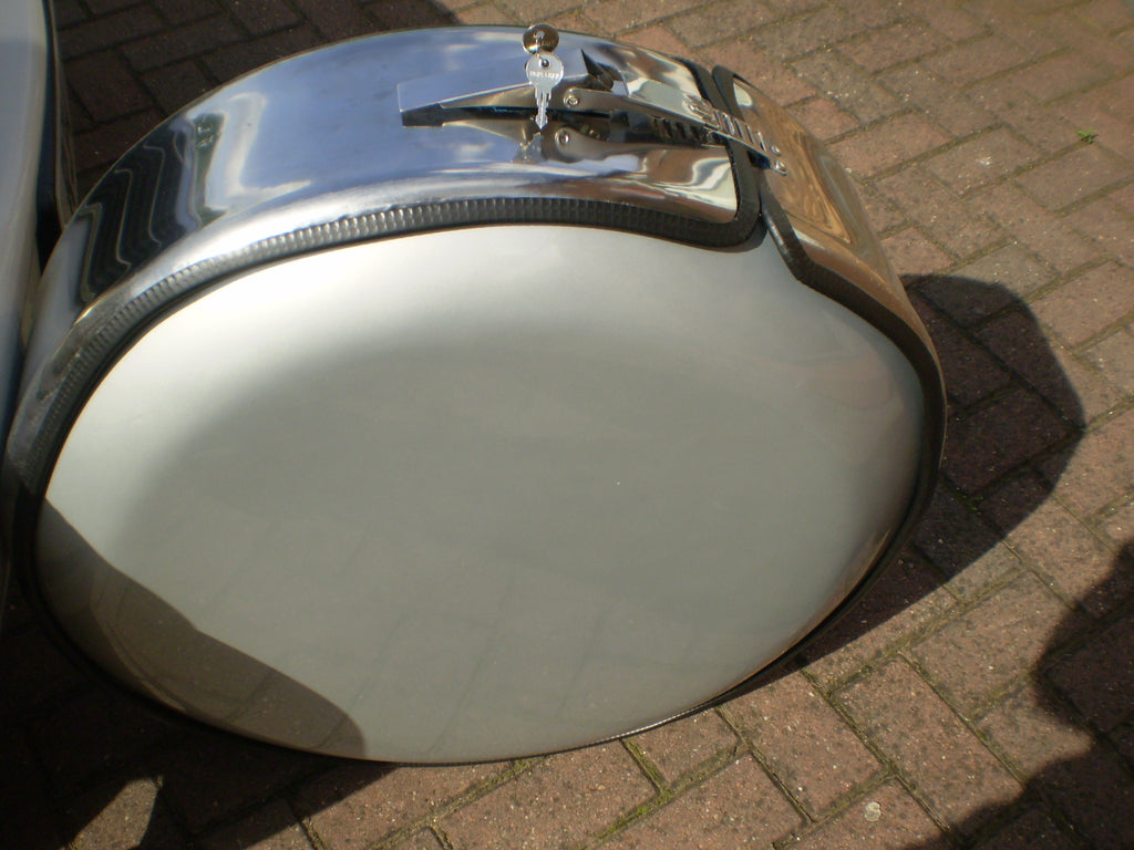 Chrome Stainless Steel Metal ring tyre tire 4x4 rear spare wheel cover wheelcover with lock and keys 