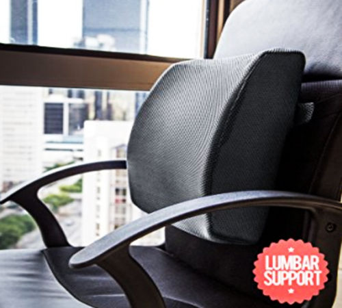OFFICE CHAIR LUMBAR SUPPORT PILLOW BACK REST CUSHION MEMORY FOAM SUPPORT OL4