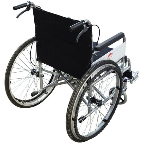 Lightweight Self Propelled Wheelchair Heavy Duty Folding Commode Padded Chair