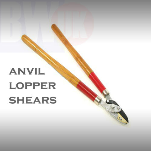 HEAVY DUTY ANVIL LOPPER SHEARS 72CM HANDLES WOODEN BRANCH PRUNING LOPPING - S18