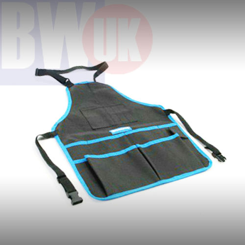 LIGHT WEIGHT ADJUSTABLE CONSTRUCTION CARRY WOODWORK WORK APRON TOOL POCKETS S19