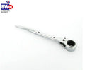 23mm Steel Podger Deep Socket Ratchet Heavy Duty Scaffold Spanner Hex Flat -S2