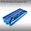 22 Pcs Precision Screwdriver Set Hex Slotted Nut Driver Spanner Phillips (S45)