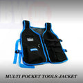 High Quality light nylon Adjustable Tool Jacket multiple pocket zip carrier -S48