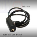 BIKE CABLE LOCK BICYCLE MOUNTAIN CYCLE SPIRAL TIE BRACKET WITH KEY STRONG S49