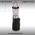WIND UP 4 LED LANTERN LAMP LIGHT TORCH CAMPING CAR CARAVAN BOAT EMERGENCY S56