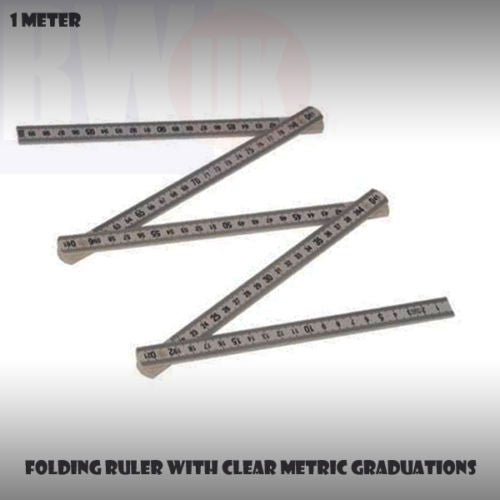 Folding Ruler Metric Ruler Rule Measure Metre Ruler 1m 3 feet Yard Stick S57