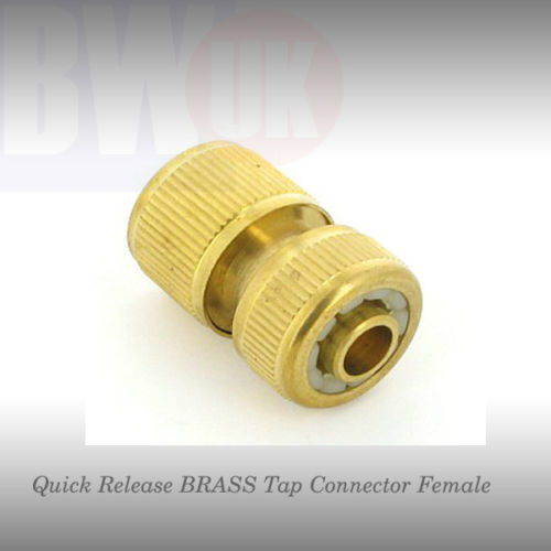 Quick Release BRASS Tap Connector Pipe Female fit to 1/2" Garden Hozelock S63