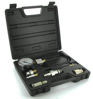 Petrol Engine Compression Testing Kit 5 pc Dial Hose Vales Piston Rings Kit S83