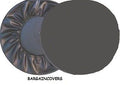 Semi Rigid Plastic Hard Black Wheel cover rear spare tyre wheelcover to fit all 4x4 and caravans