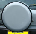 Semi Rigid Plastic Hard SILVER Wheel cover rear spare tyre wheelcover to fit all 4x4 and caravans