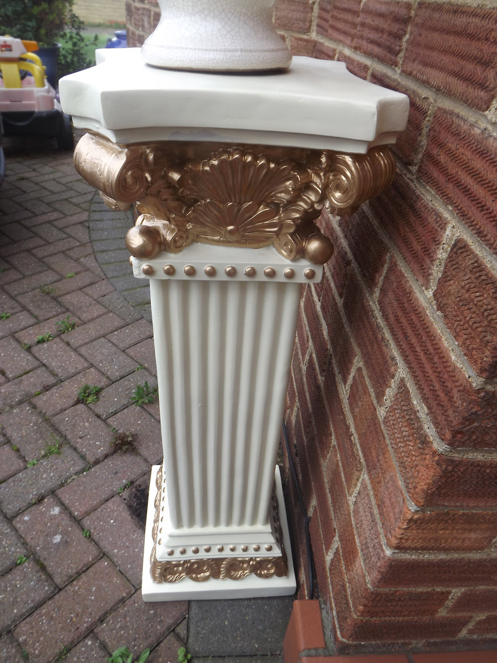 Large Pedestal victorian chic stands Posch Entrance Decorative Plant Flower photo medal plinth statue column pot display  Stand Pair 