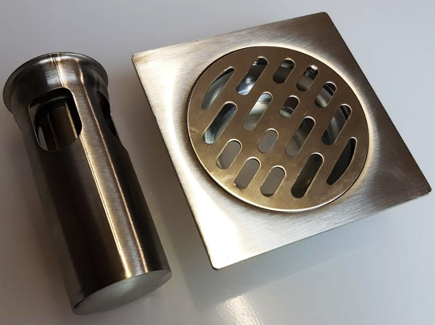 Square Shower Bathroom Floor Water Drain Waste Trap Wet Room Plumbing TAP18