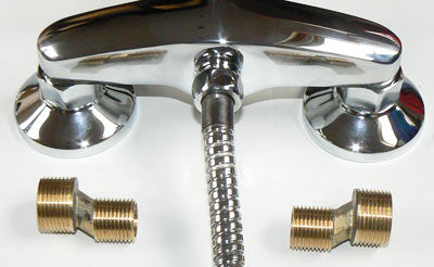 BIDET TOILET BATH MIXER TAP WITH SHOWER HAND HELD SPRAY PIPE DOUCHE CHROME -T14