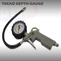 CAR CYCLE TYRE TIRE AIR INFLATOR DIAL PRESSURE DEPTH METER GAUGE COMPRESSOR T16
