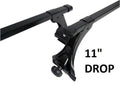 Roof bars with Rain Gutters Racks rails Pajero Shogun Volvo Estate Jeep 11" Drop