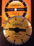 115mm Diamond CUTTING WHEEL disc turbo blade 22.2mm cutting 7mm Segment New- T4