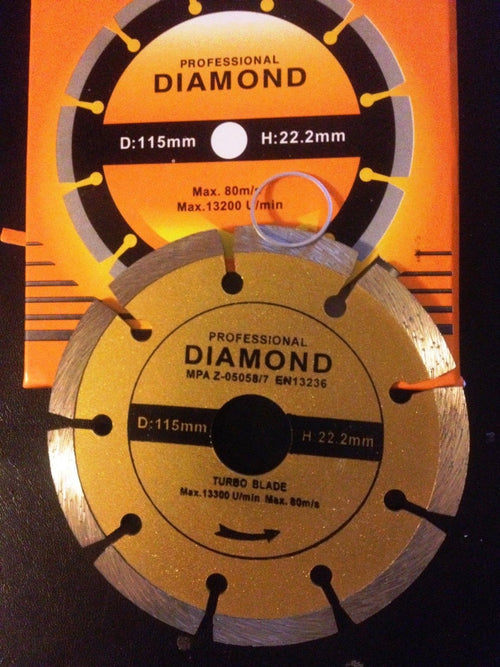 115mm Diamond CUTTING WHEEL disc turbo blade 22.2mm cutting 7mm Segment New- T4