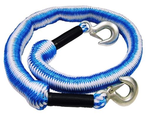 3 Ton Elasticated Car Tow Towing Rope Expanding Recovery Break Down 4m T30 TB-FAI6